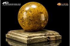 Sfera si calcite gialla
